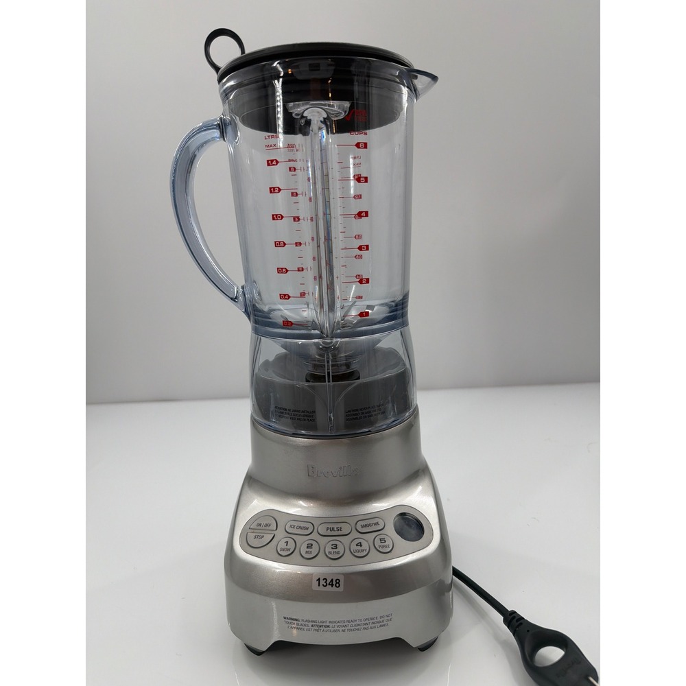 Breville Hemisphere Control Blender BBL605XL Silver 5-Speed 1.5L 50oz Jug
